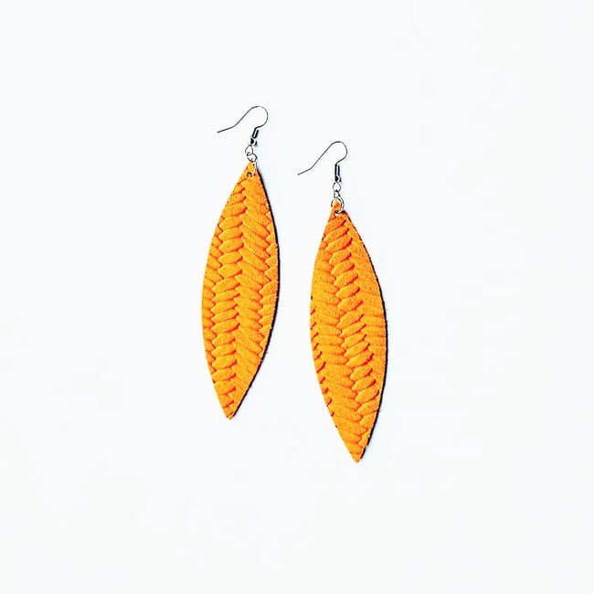 Tola Suede Earrings - Mustard 
