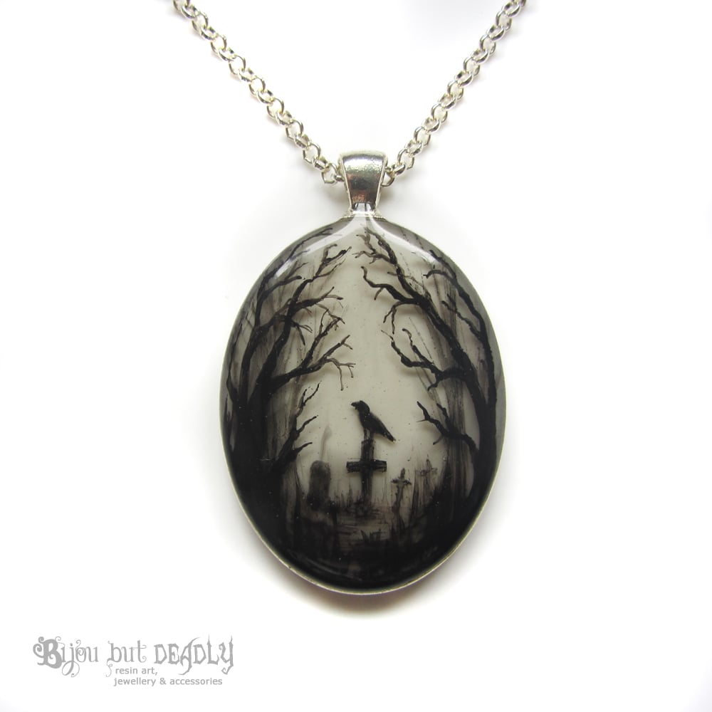 Gloomy Wood Hand Painted Resin Keyring/Bagcharm
