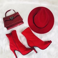 M20007 High heels match purse handbag and hat set for ladies 