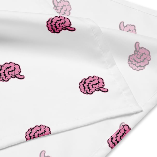 Brain Bandana White