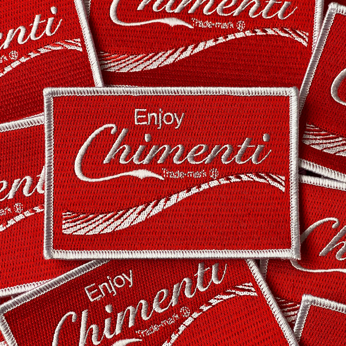 Enjoy Chimenti Embroidered Patch - 3' x 4' inch
