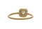 Image of Emerald cut diamond engagement ring. 18k. Hendrik