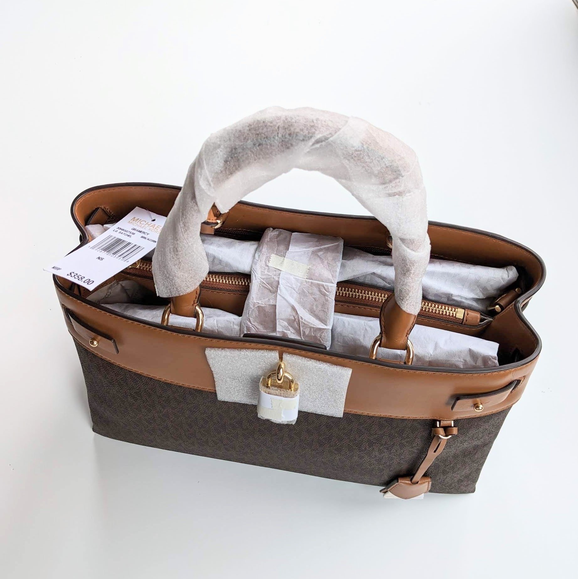 MICHAEL KORS Gramercy Large Logo Satchel Jordyn Claire Shop