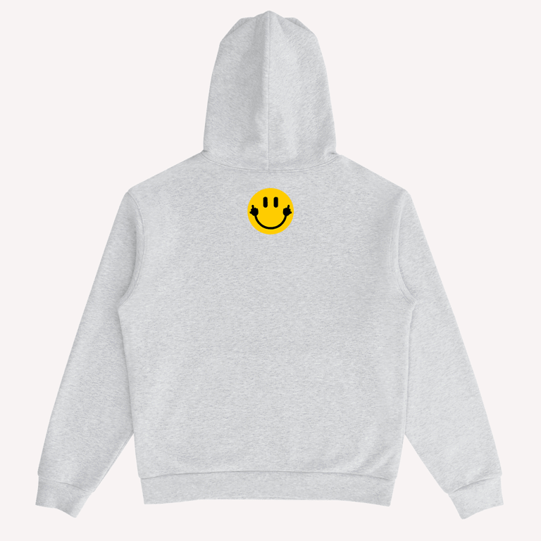 TODAYS RIOT SMILEY HOODIE (GRAY) Image 2