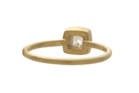 Image 2 of Handmade rose cut diamond ring. Cushion cut. Engagement. 18k. Monet