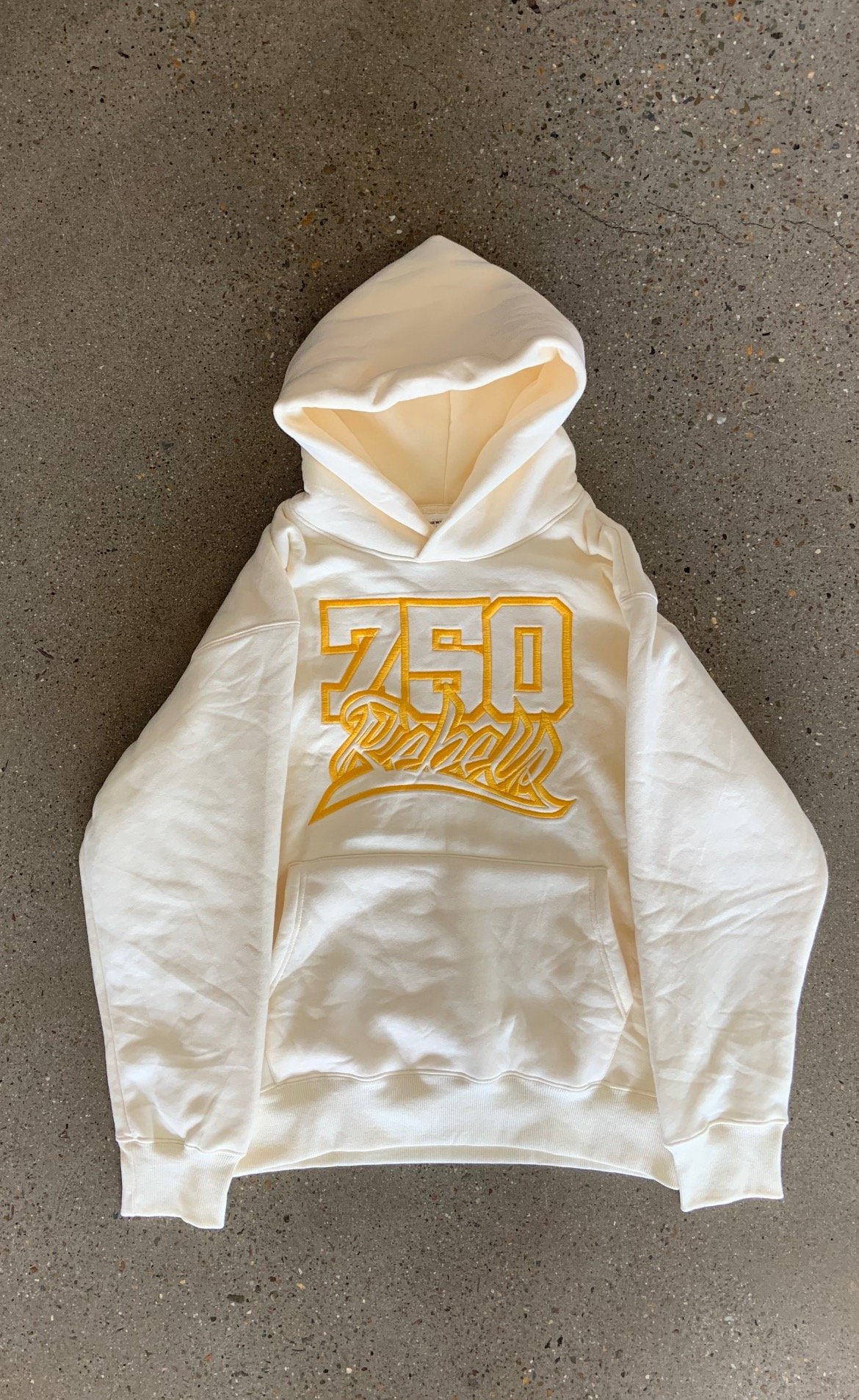 Image of 750 Rebels Off White Embroidered Hoody