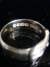 EDWARDIAN 18CT YELLOW GOLD OLD CUT CELESTIAL DIAMOND BUCKLE RING 8.1G