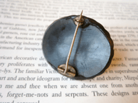 Image 5 of Antique Victorian Mourning Brooch, Rose Cameo High Relief Design
