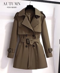 Women Vintage Elegant Trench Coat for Summer and Autumn