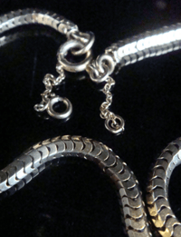 Image 3 of Edwardian heavy thick articulated snake chain  20.1g