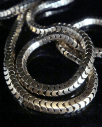 Image 2 of Edwardian heavy thick articulated snake chain  20.1g