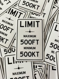 Image 2 of F-16 Low Level Road Sign Sticker