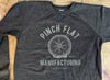 Charcoal Black Raglan Crewneck Sweatshirt