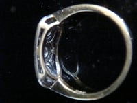 Image 3 of ART DECO 18CT PLATINUM OLD CUT DIAMOND 3 STONE 0.50CT RING