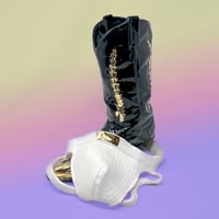Image 2 of Who’s Boots Have Your Jocks Been Under Vase with 22Kt Gold