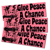 PEACE BUMPER STICKER