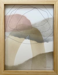 Pink Sun, Head in the Clouds by Kiah Denson - Framed Original Painting