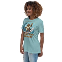 Image 16 of I Ride With Jesus Surfing Women's Relaxed T-Shirt