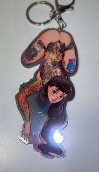 Image 2 of Naughty Alice acrylic mirror keychain