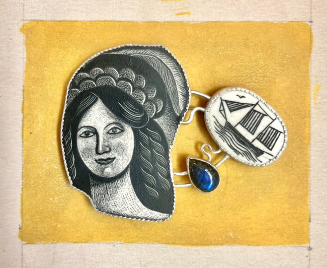 FAIR WINDS AND FOLLOWING SEAS BROOCH