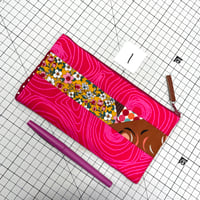 Image 2 of Cheshire Cat Quilted Pouch No.1