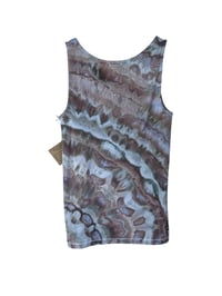Image 4 of ♻️ UPCYCLED L Supima Cotton Blend Knit Tank in Stone Agate Ice Dye