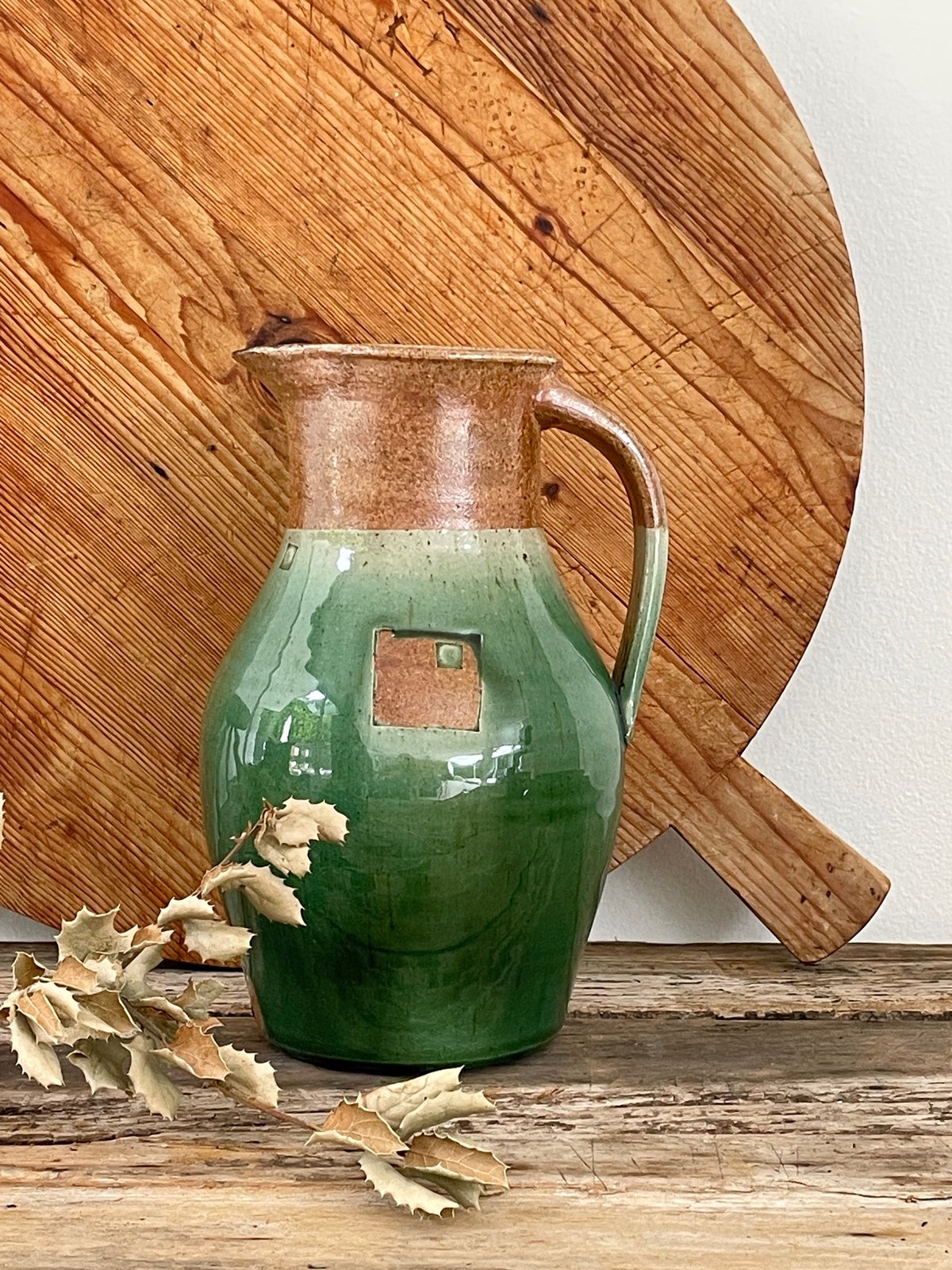 Image of LARGE STUDIO POTTERY PITCHER