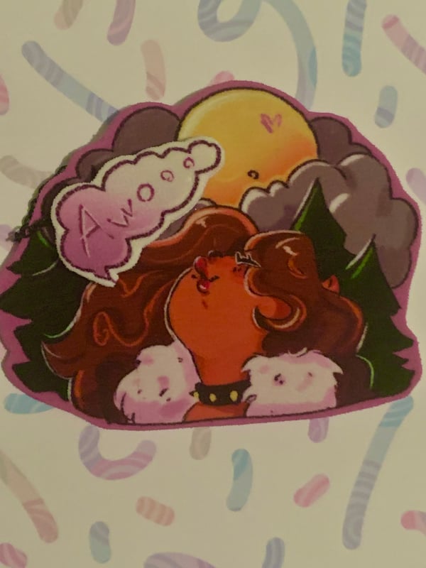 Image of Clawdeen wolf magnet pin