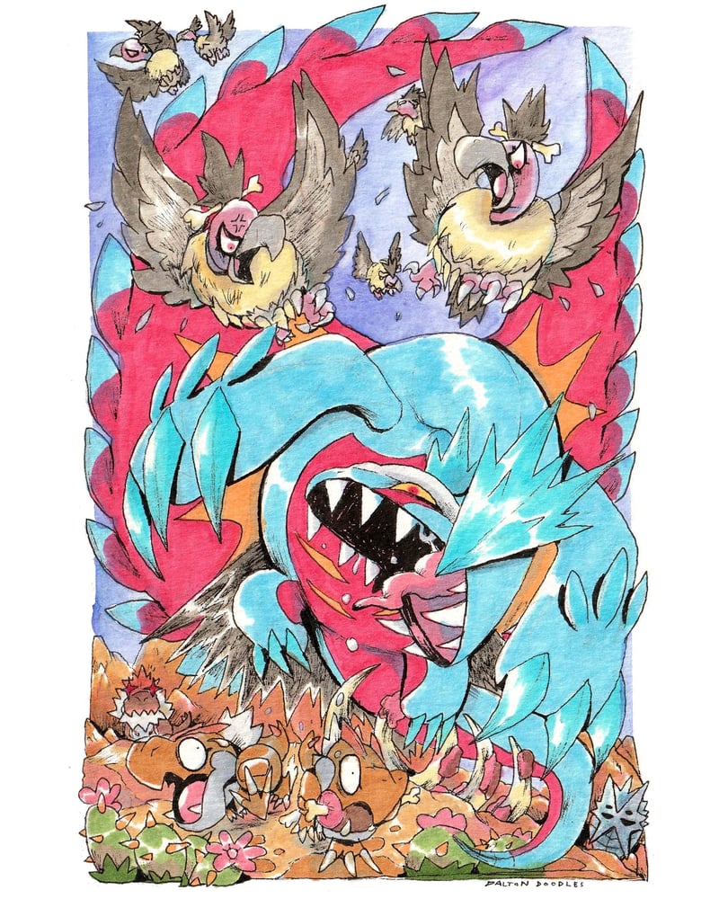 Image of DRAGON'S DESCENT: Roaring Moon Print