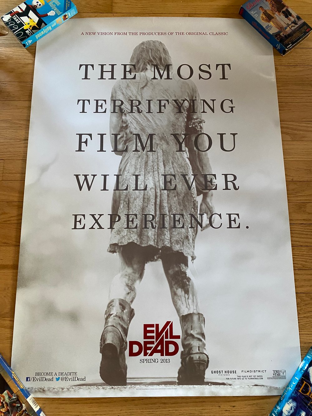 2013 EVIL DEAD Original Single Sided One sheet Movie Poster