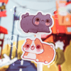 Corgi and Kitty sticker