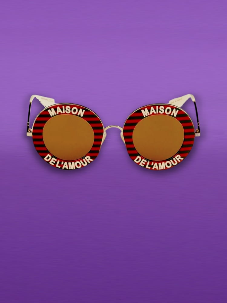 Image of Gucci Maison Del'Amour Round Sunglasses