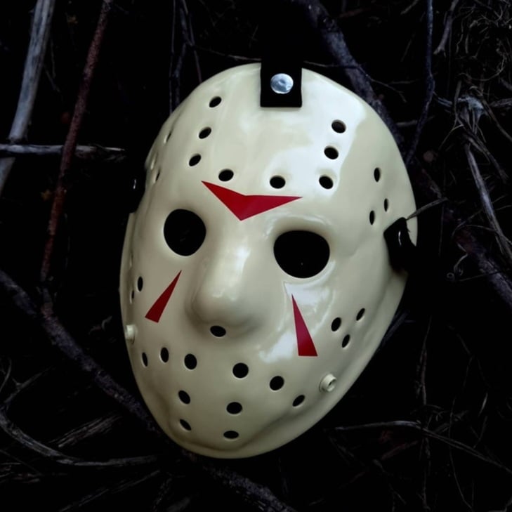 Mask Friday the 13th Jason Voorhees Part 3 Cream White Clean original colecction Premium quality Cam