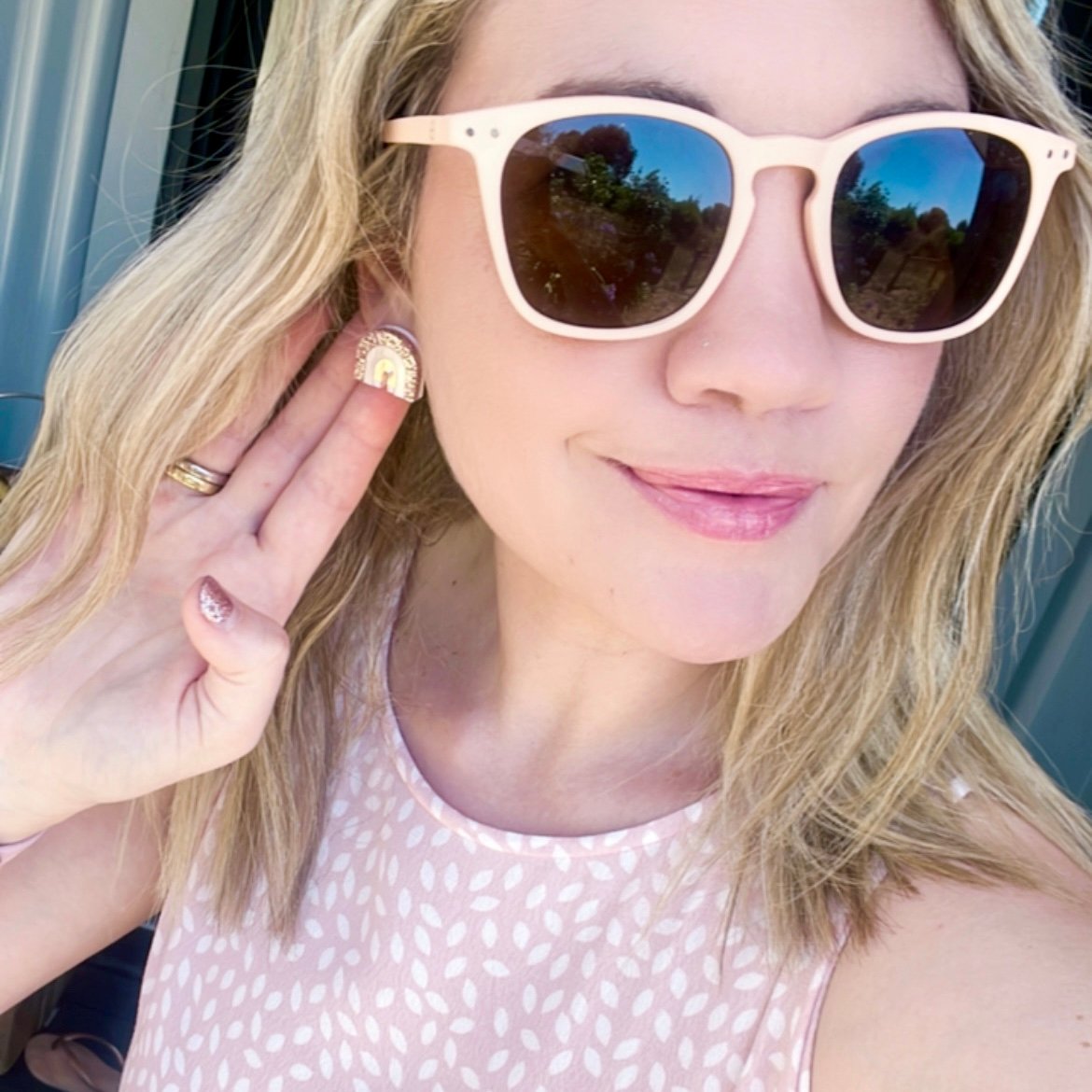 Image of Neutral Rainbow Studs