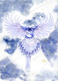 Image 2 of 'Bird Tribe' Original Painting