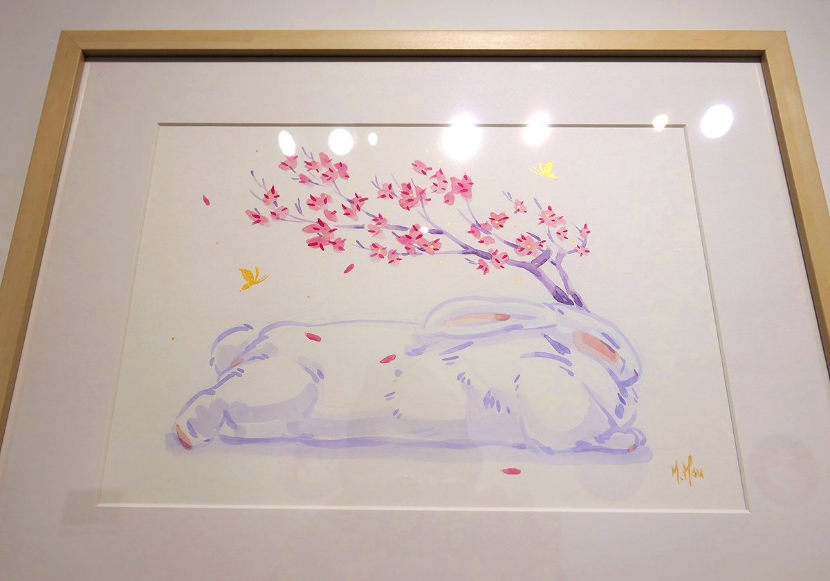 'Flower Viewing' Original Painting