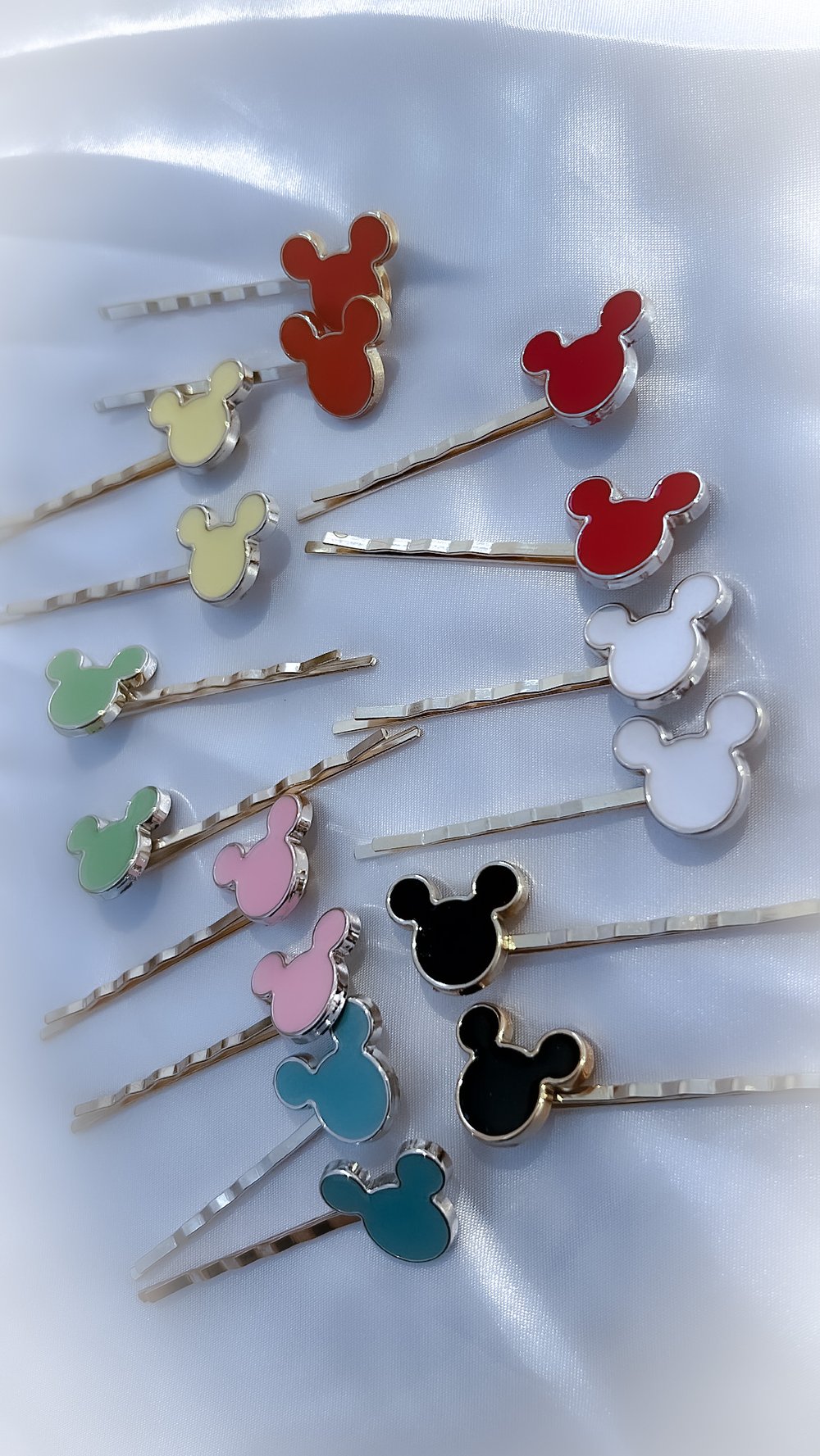 Mickey head hair clips (pair) 