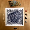 Moon Lino Print - Regular Edition