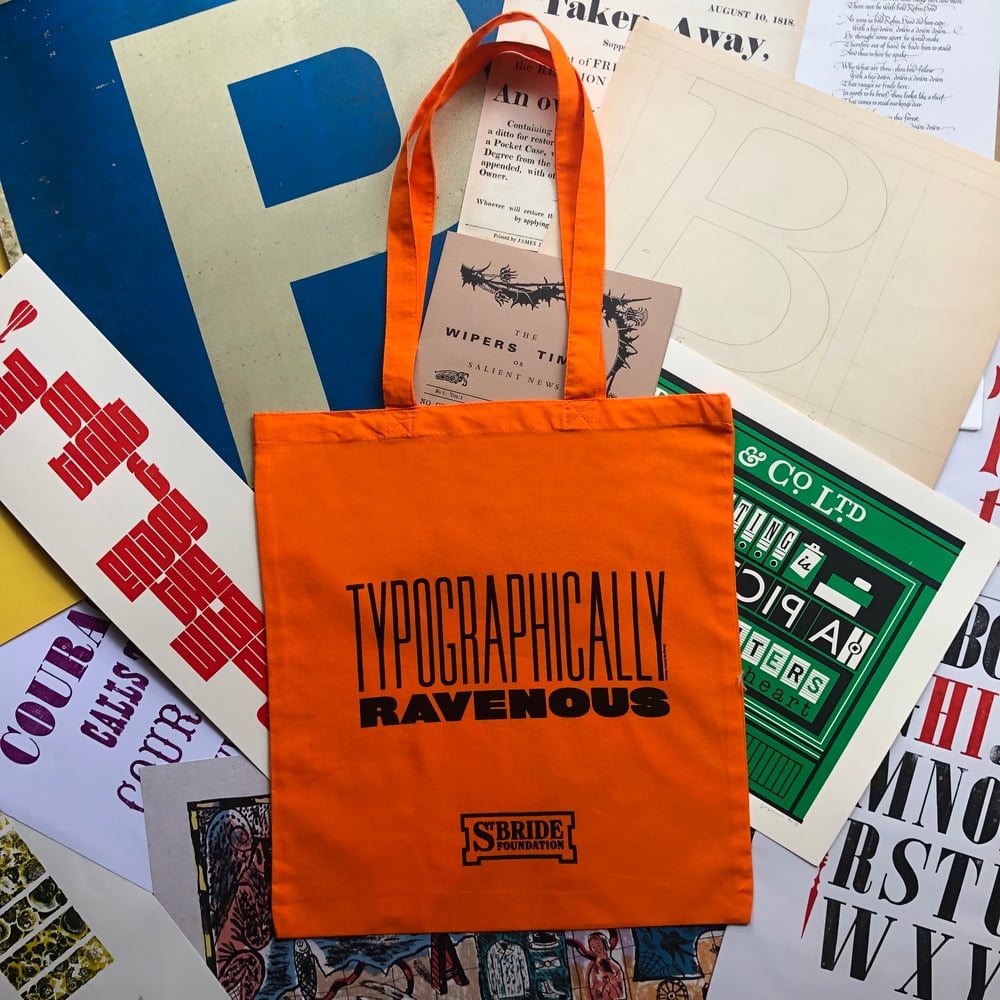 Image of Typographically Ravenous Tote Bag