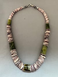 Image 4 of Shell and green quartz necklace