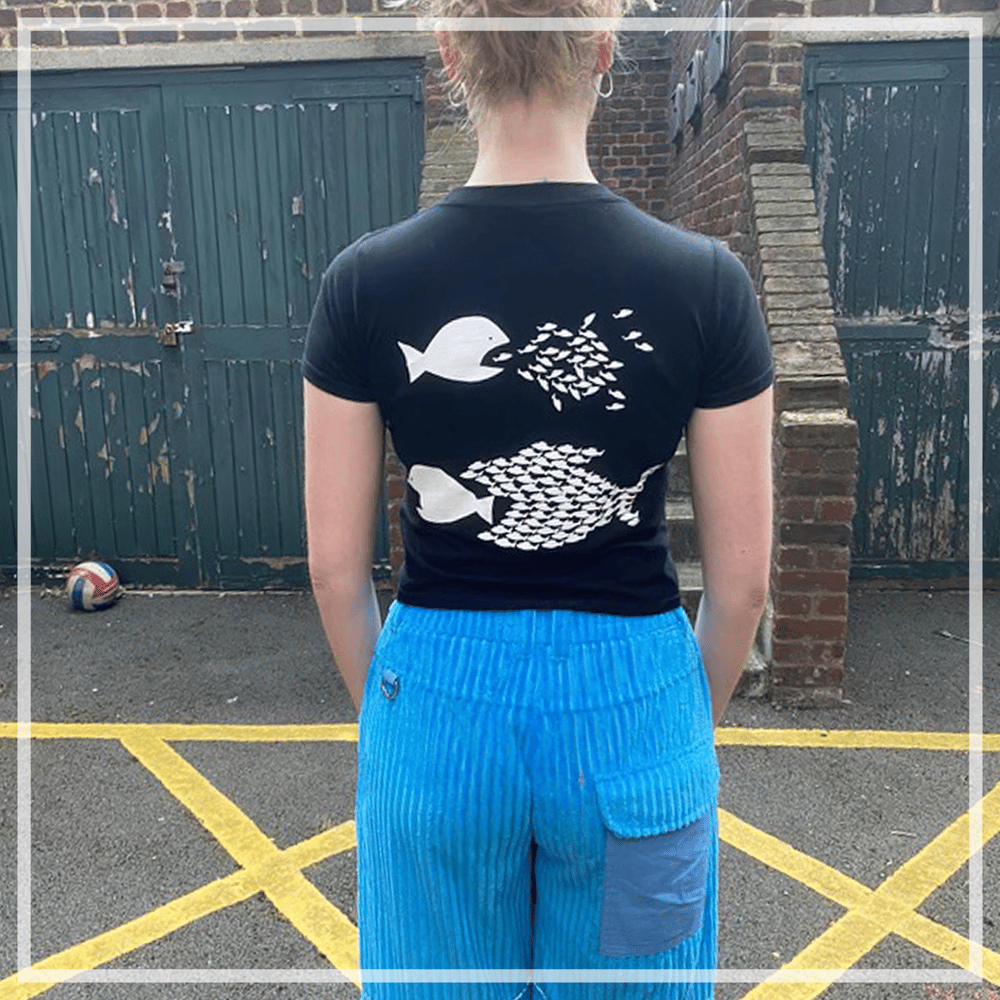 BITE BACK T-Shirt, Black/White