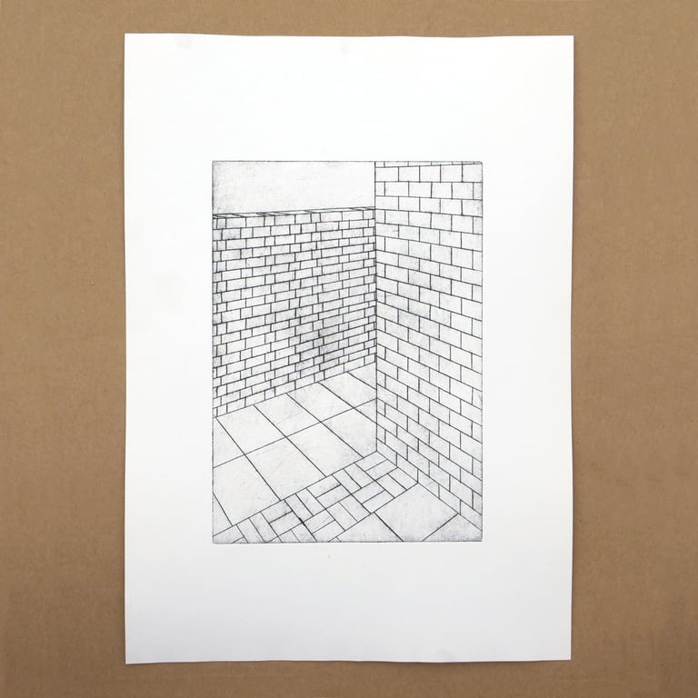 Bromley Brick Alleyway – Etching