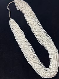 Image 2 of Many multi stranded white necklace
