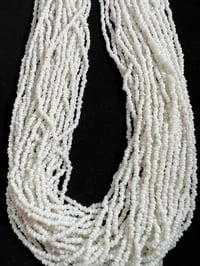 Image 4 of Many multi stranded white necklace