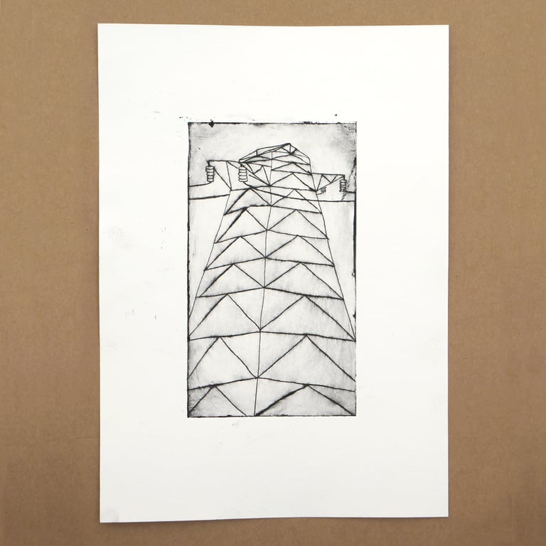 The Pylon - Etching