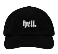 Image 1 of SALE: ‘HELL' EMBROIDERED CORD CAP
