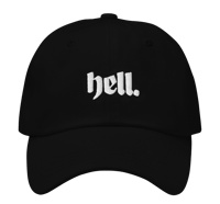 Image 1 of SALE: 'HELL' EMBROIDERED CAP