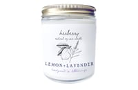 LEMON + LAVENDER. Soy Candle.