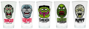 Image of Universal Monsters FreakyFaces  Drinkware SOLD INDIVIDUALLY