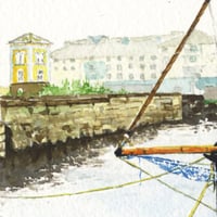 Image 4 of "Resting Hooker, Spanish Arch" - ORIGINAL & PRINT